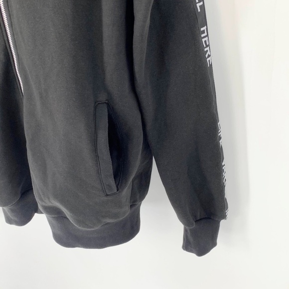 LVISH Men Sweatshirt Full Zip Black Pockets Sz XL - Picture 5 of 13